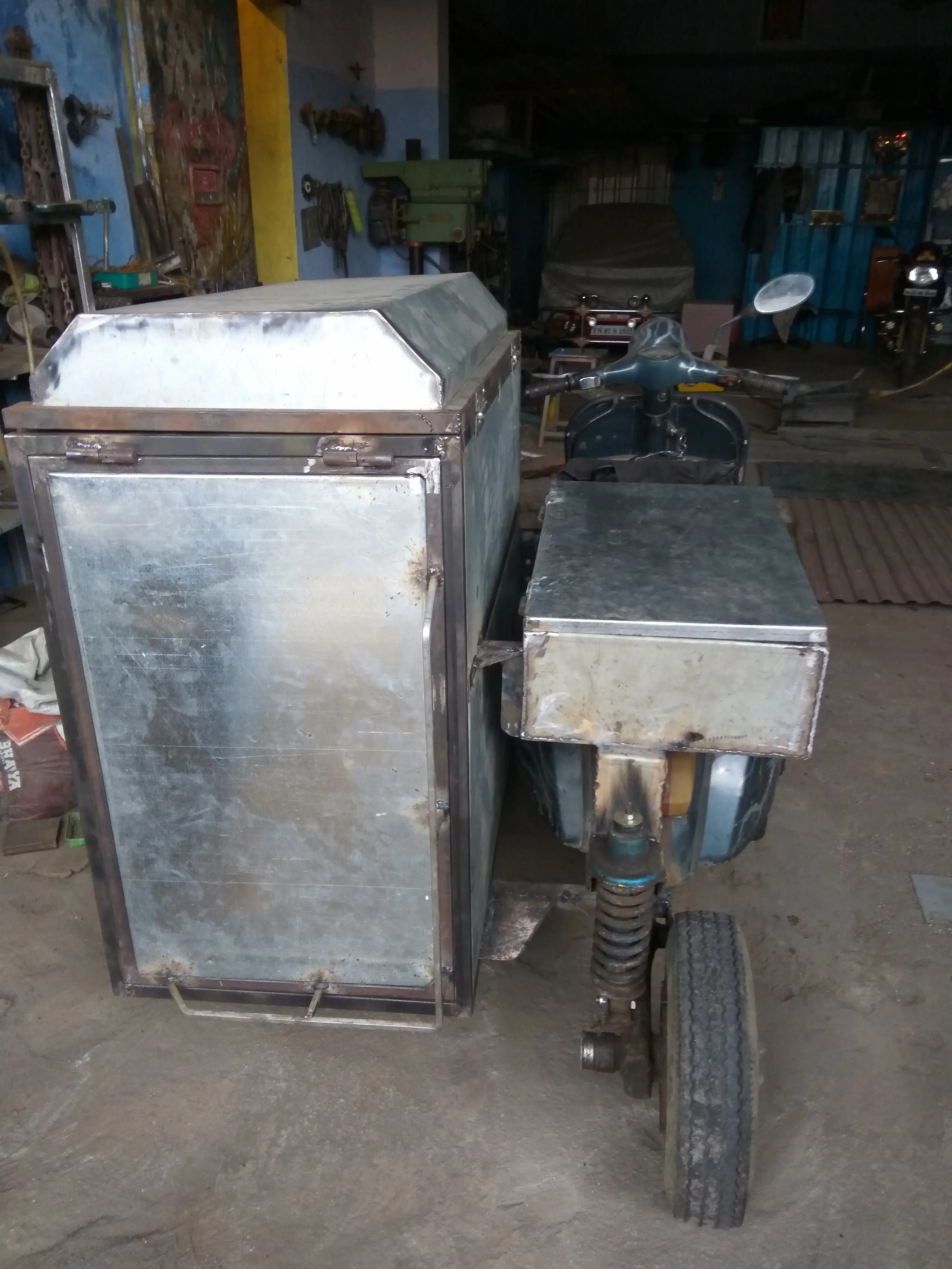 Custom Scooter BBQ Unit